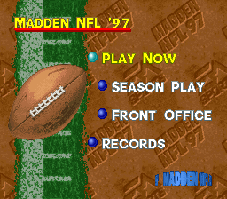 Madden 97 screenshot 2 for Super Nintendo